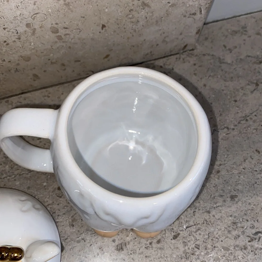 West Elm Ceramic Deer Mugs / 4